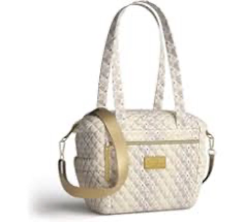 Quilted Tote Bag with Insulated Bottle Pockets - Functional & Fashionable Diaper Bag for Women, Remo