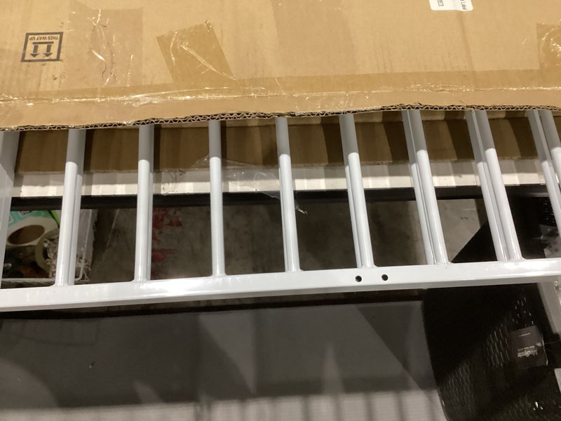 Condition photo showing Good Condition for no pawblems free standing dog gate, 36'' tall foldable dog fence for indoor & outdoor, up to 52 inch extra wide puppy gate for stairs, hallways, doorways, deck, yard (white, 2 panels) white-36" h up to 52" w, 2 panels
