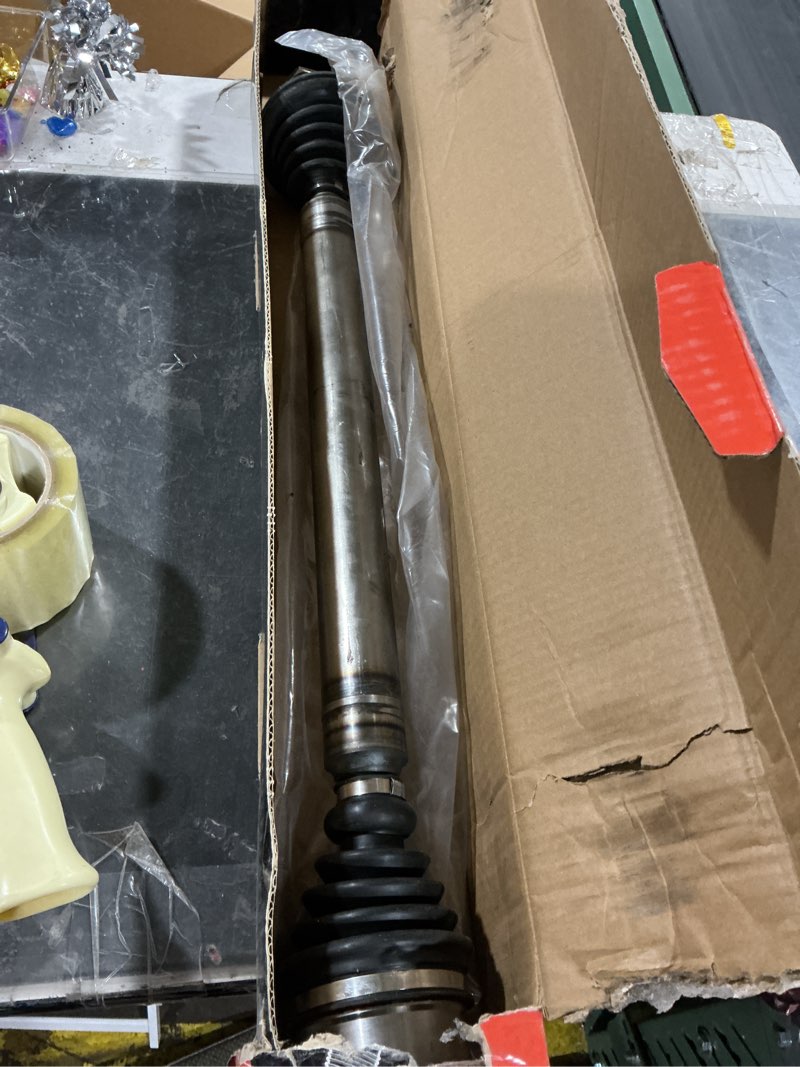 Condition photo showing Good Condition for superatv heavy duty rhino brand front left cv axle for can-am maverick turbo 1000 / xds/xrs/max - stock length front left axle