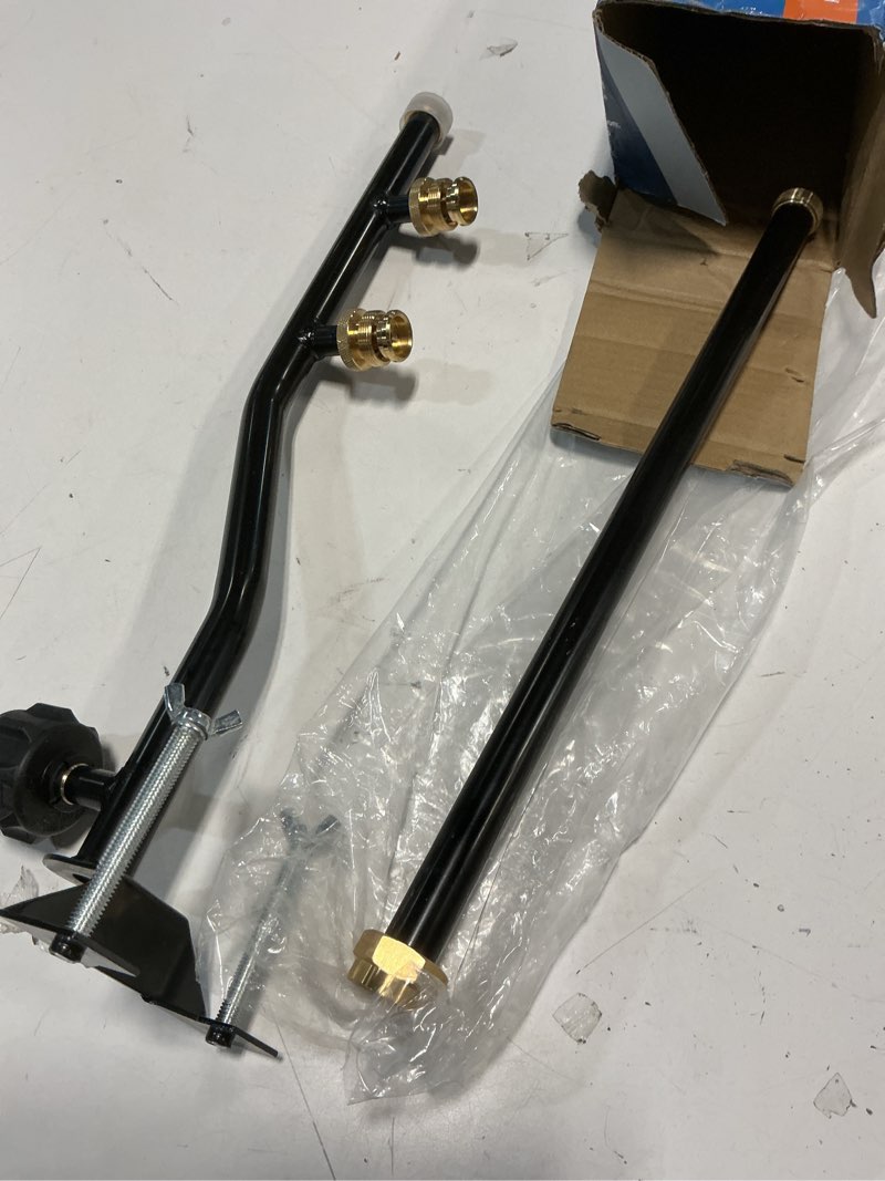 Condition photo showing Good Condition for flame king fk-dp2pc 3 outlet adapter 20 to 1lb propane distribution post pole tree stem stand for stove, lanterns, and camping, black propane distribution pole tree