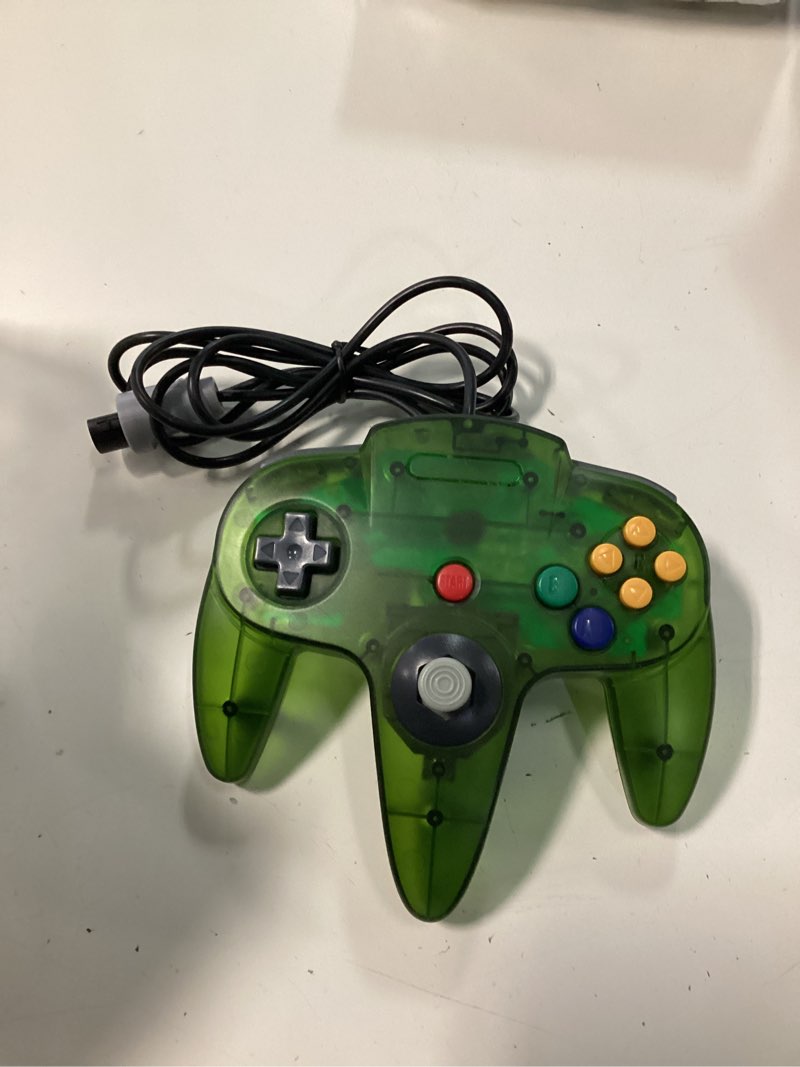 Condition photo showing Good Condition for zerostory classic n64 controller, wired n64 controller upgraded joystick for n64 video game console (transparent red and transparent green)