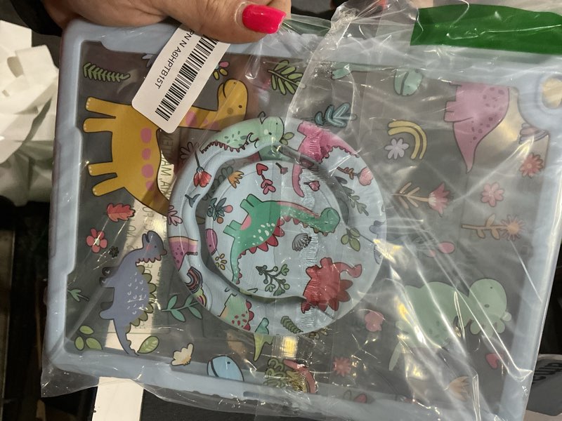 Condition photo showing Good Condition for for iPad 5th/6th Gen, Air1/ Air2, Pro 9.7 Inch Case - Women Girls Cute with Stand & Pencil Holder Cover Kawaii Cartoon Girly Protective Hard Funda for iPad 6/5 Generation, Air 1st/2nd, Pro 9.7 Dinosaurs for iPad 5th/6th/Air1/Air2/Pro 9.7"