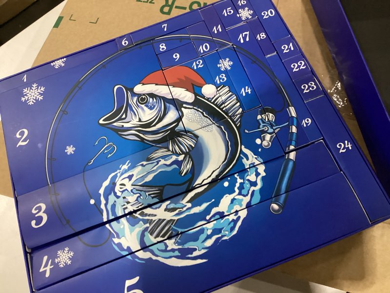 Condition photo showing Good Condition for FUNID Fishing Advent Calendar for Men 2025-24 Days Fishing Tackle Advent Calendar with Lures, Tackle