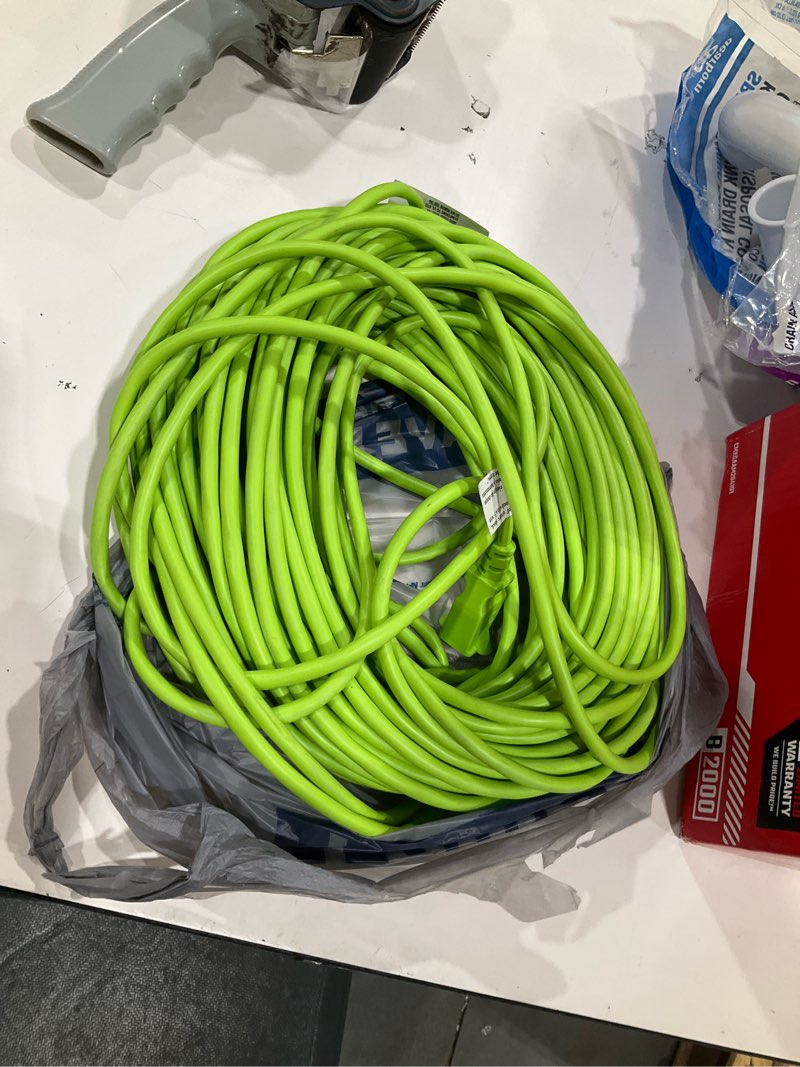 Condition photo showing Good Condition for utilitech 100-ft 16 / 2 light duty 2 prong green outdoor extension power cord