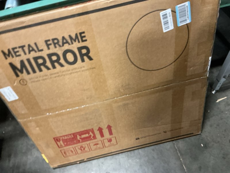 Condition photo showing New/Like New for TETOTE Brushed Nickel Mirror 30 inch Round Mirror for Wall, Bathroom, Living Room, Bedroom, Vanity, Entrance 30"L x 30"W Brushed Nickel