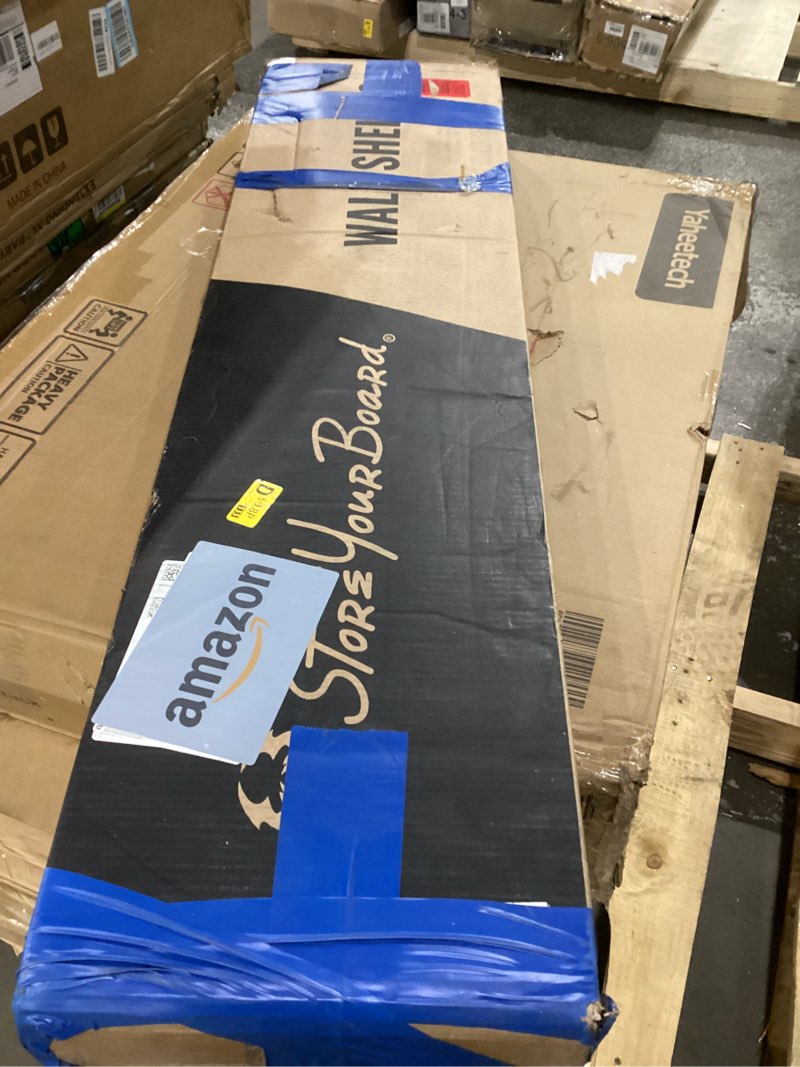 Condition photo showing New/Like New for StoreYourBoard Heavy Duty Garage Shelf Wall Mount 2ft x 4ft – Wall-Mounted Shelving for Storage & Organization – Heavy Duty Garage Shelves for Tools, Bins, & Equipment – Holds 400 lbs - Black Black 2' x 4'