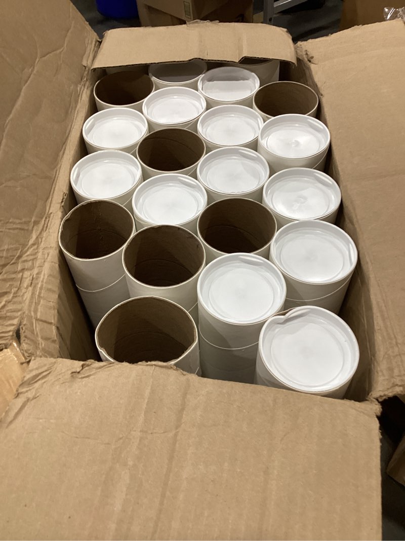 Condition photo showing Good Condition for aviditi white mailing tubes with caps, 3\" x 42\", pack of 20for shipping, storing, mailing, and protecting documents, blueprints and posters