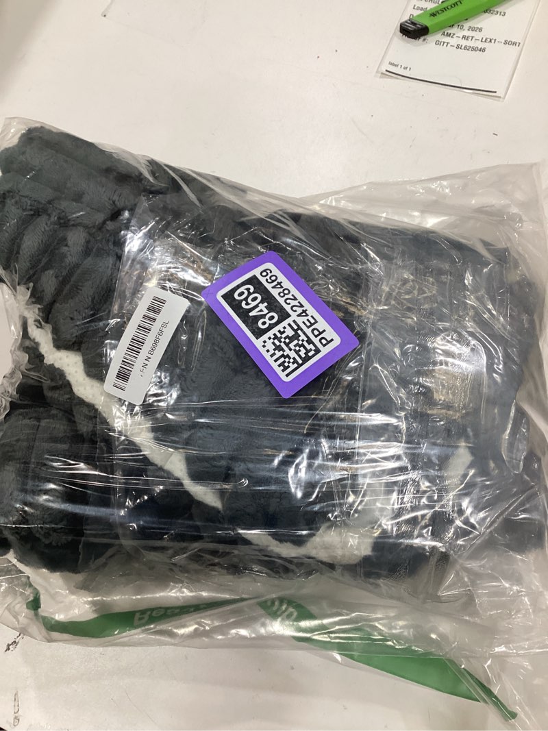 Condition photo showing New/Like New for Smiry Couch Cover for Dogs Washable, Non Slip Fuzzy Pet Couch Covers for 3 Cushion Sofa Pet Friendly, Thick Soft Sofa Slipcovers Cushion Protector (Dark Grey, 27.6" x 27.6") Dark Grey 27.6" x 27.6"