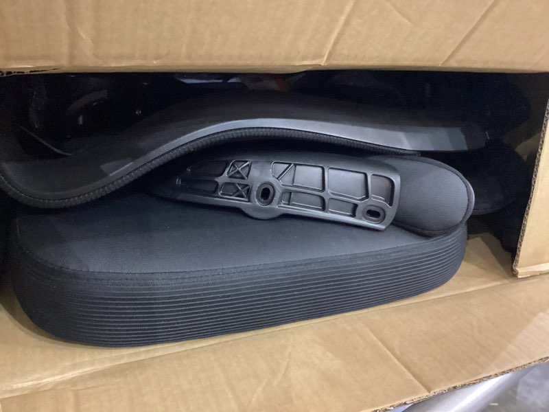 Condition photo showing As Is for TRALT Ergonomic Office Chair - Desk Chair with Wave High Back Adjustable Lumbar Support Computer Chair - Gaming Chairs Mesh Backrest and PU Leather Seat for Home Reading Chairs to Adults(Black)