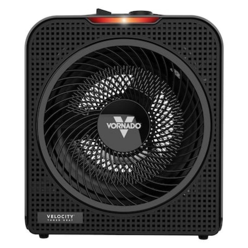 vornado velocity 1500 -watt fan utility indoor electric space heater with thermostat