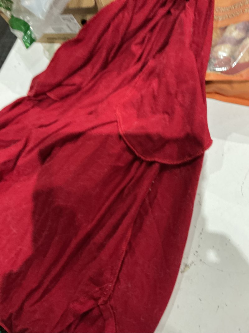 Condition photo showing As Is for anrabess women summer maxi dress beach vacation sundress sleeveless casual loose shirt dresses 2026 travel outfits large winered