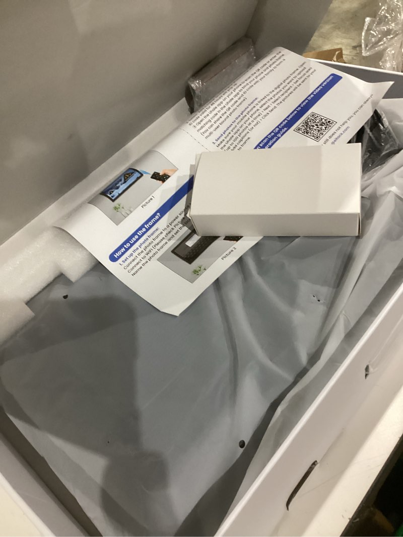 Condition photo showing Good Condition for FANGOR 21.5" Large Digital Picture Frame 64GB, WiFi Photo Frame 1920x1080 FHD IPS Display with Remote Control, Auto-Rotate, Wall Mounted, Share Photos/Videos Via Uhale App/USB/SD (No Touch Screen) 21.5 Inches