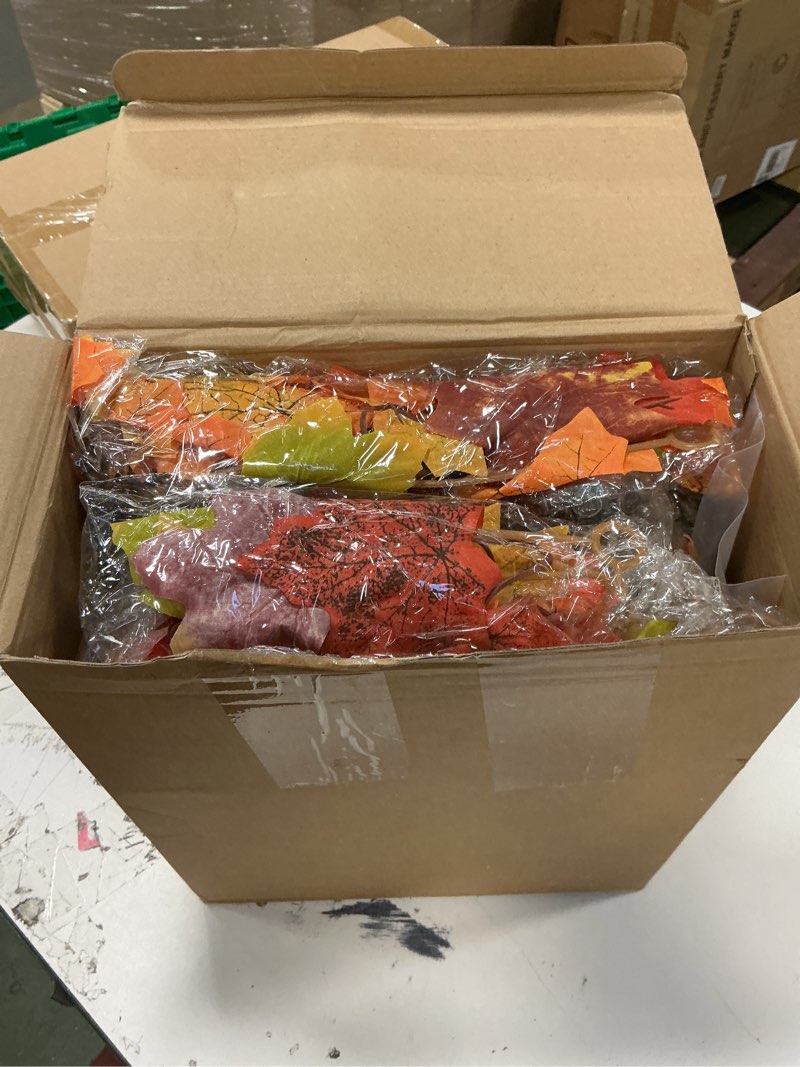 Condition photo showing Good Condition for 2 Set Fall Lantern Decorations 14in Thanksgiving Metal Lantern Holder with Led Candle Vintage Candle Holder with Maple Vine Decor for Outdoor Indoor Patio Front Porch Table