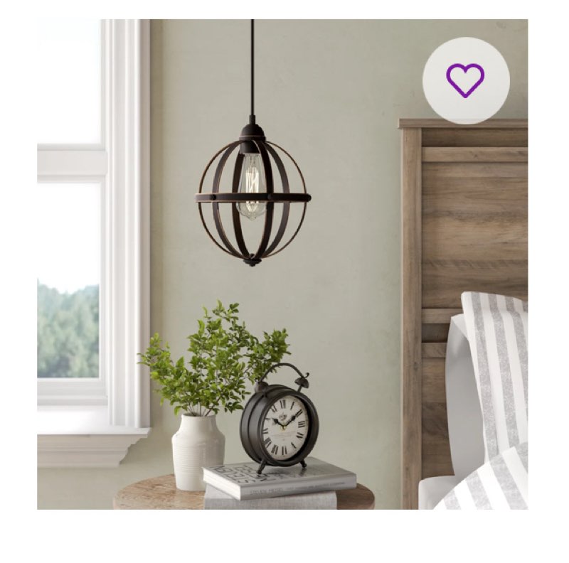 Genna 1 - Light Single Pendant spotlight not includes 