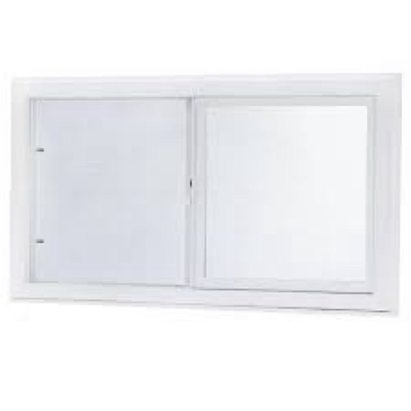 left-hand single sliding vinyl window white with dual pane insulated glass