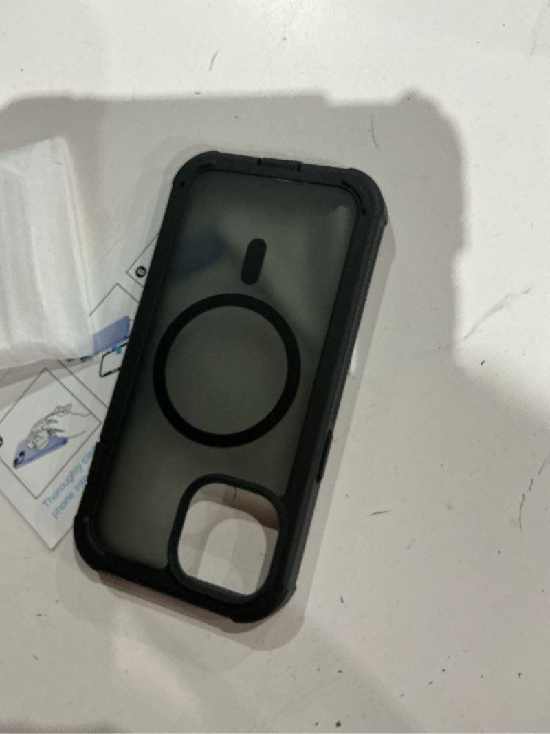Condition photo showing Good Condition for jaroco magnetic for iphone 15 case, [compatible with magsafe][military grade drop protection][heavy duty protection][non-slip][shockproof] 2-layer durable bumper phone case 6.1''-black iphone 15 black