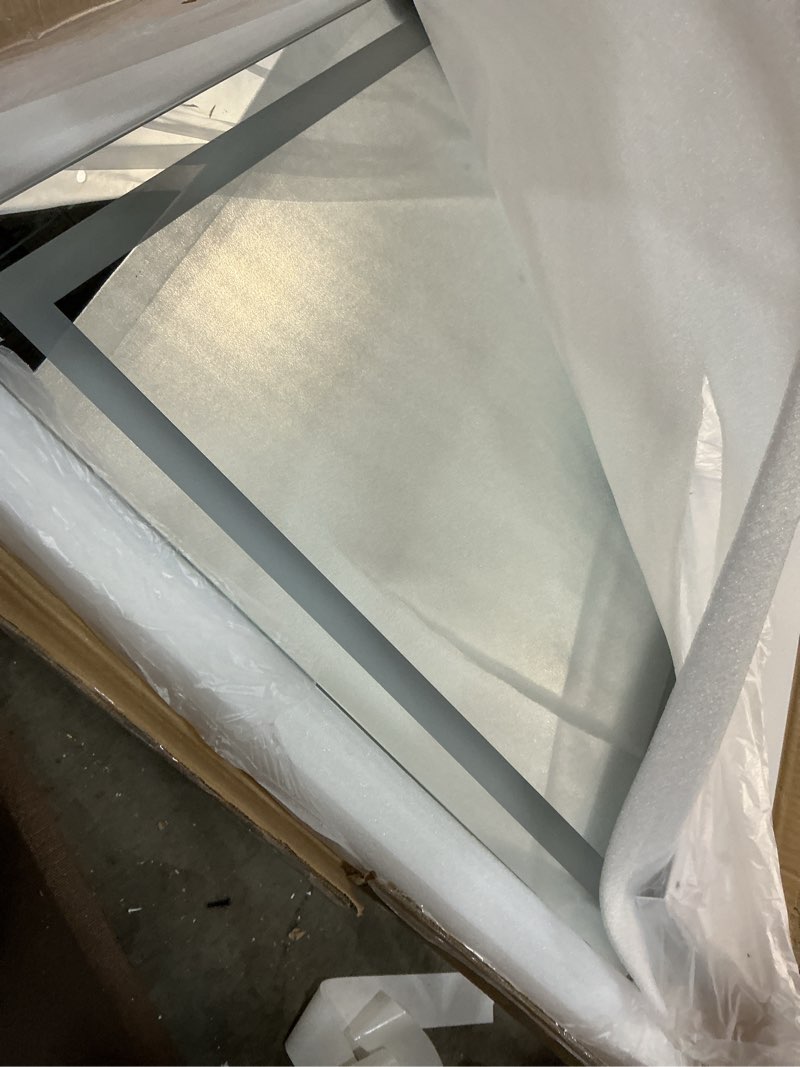 Condition photo showing Good Condition for FENNIO Vanity Mirror with Lights 32"x22", Lighted Makeup Mirror, Large Vanity Mirror, Touch Sensor with 3-Color Lighting, USB Charging Port for Vanity Desk?Square White? White 22.5"L x 31.5"W