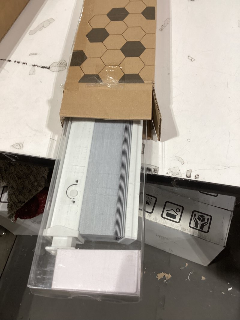 Condition photo showing Good Condition for Similar product not like stock photo or description or length and width similar product BlindsAvenue Cordless Top Down Bottom Up Cellular Honeycomb Shade, 9/16\" Single Cell, Light Filtering, Cotton White, Size: 23\" W x 48\" H