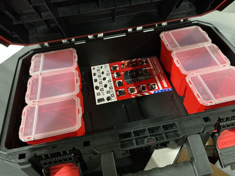 Condition photo showing Good Condition for Craftsman Tradestack Pro 21.6-in Black Plastic Suitcase CMST21415