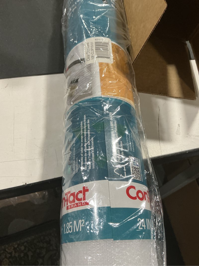 Condition photo showing Good Condition for Con-Tact Brand Duraliner Shelf Liner - Non-Adhesive Multi-Use Drawer Liner | Versatile Protection & Organization | Vinyl, Waterproof | 24" x 10' Diamond Clear 24"W x 120"L Diamond Clear