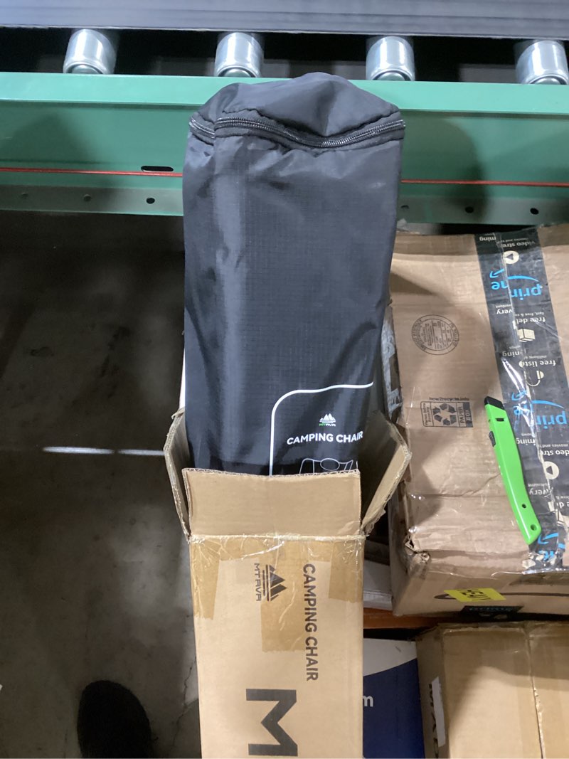 Condition photo showing Good Condition for Utility-Grade High-Back Folding Chair — Stable One-Piece Structure, Extended Back Support for Longer Sitting, Reinforced Aluminum Frame, Portable Chair for Camping, RV & Outdoor Use Black D-HighBack