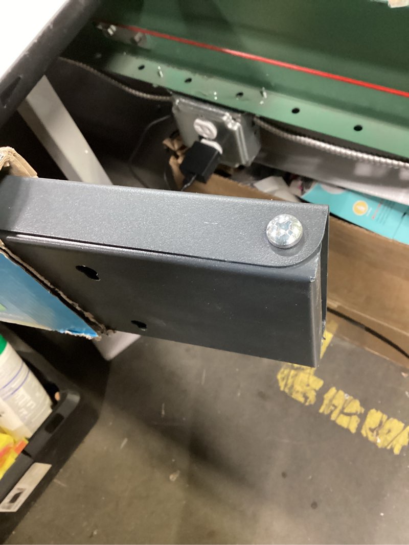 Condition photo showing As Is for Step Up Laundry Drying Rack (40-INCH Industrial Gray), Wall Mounted, Retractable Clothes Drying Rack, 60lbs Capacity, 20 Linear Ft, with Wall Template and Long Screwdriver Bit