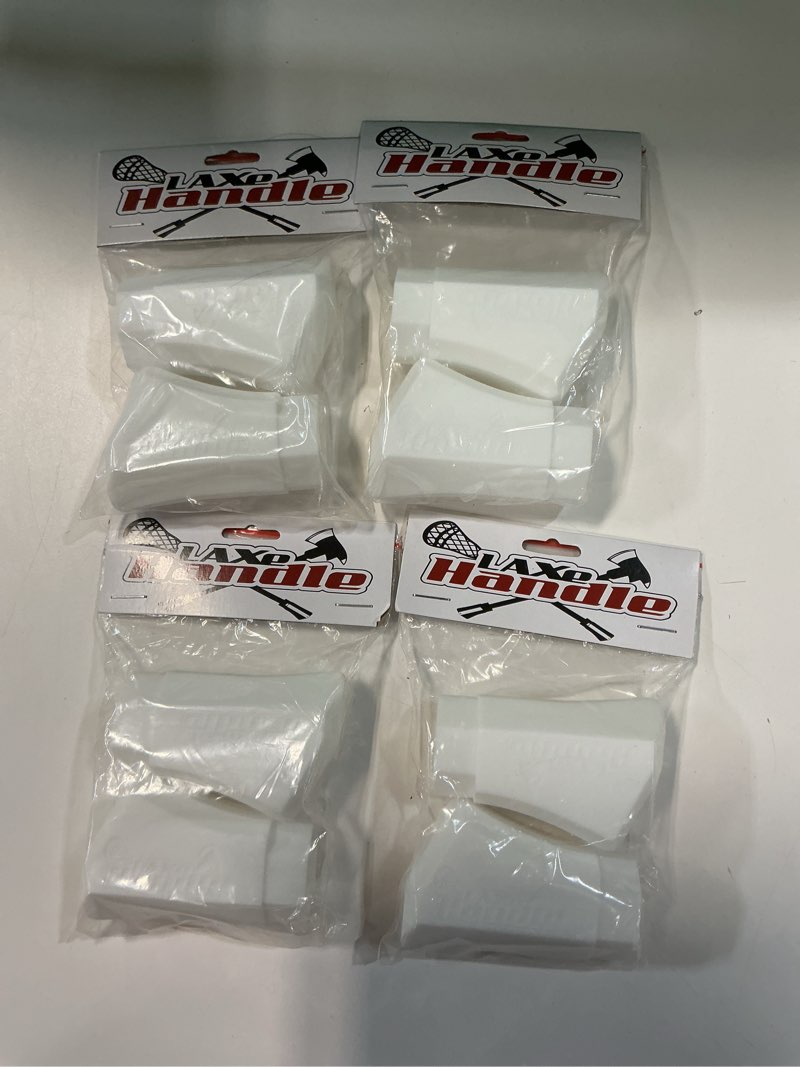 Condition photo showing New/Like New for laxe handle 2-pack of lacrosse stick end cap a uniquely designed end cap engineered to allow for hand recognition of the lacrosse stick s head orienta (4 pack of 2)