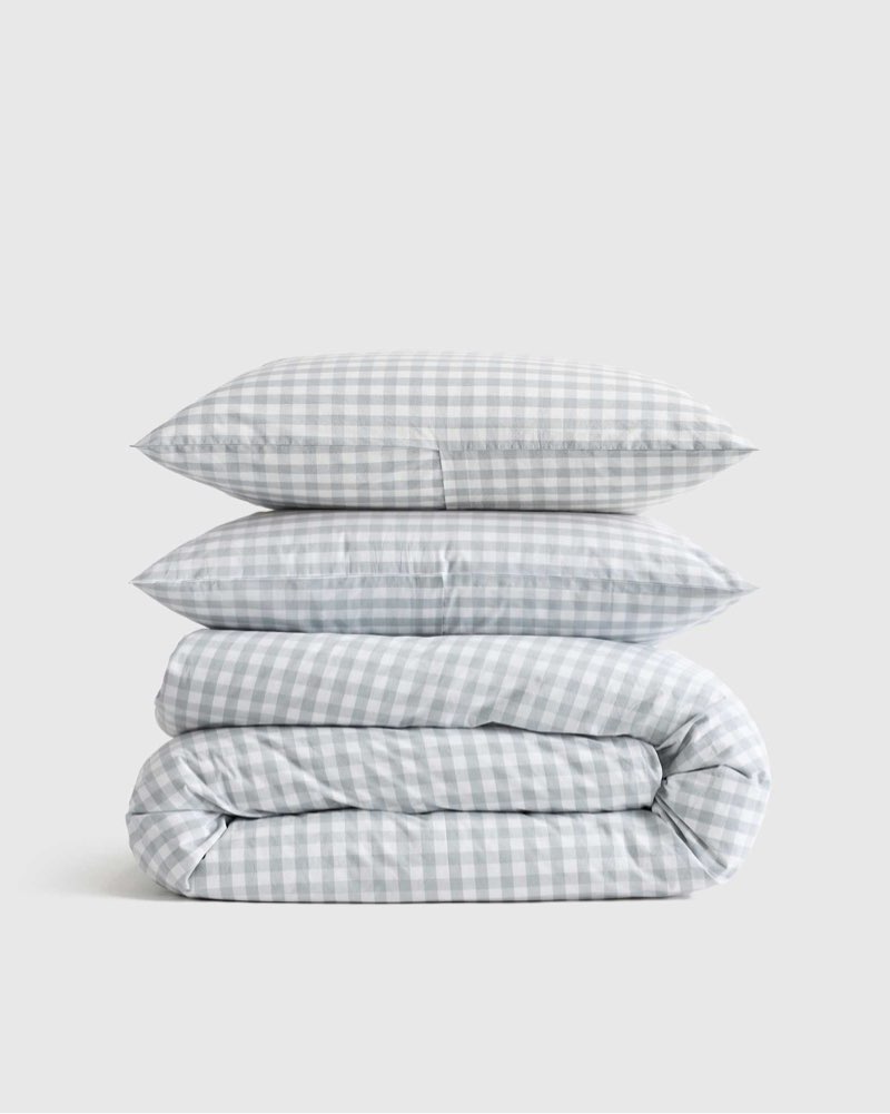 classic organic percale duvet cover set king / cal king 