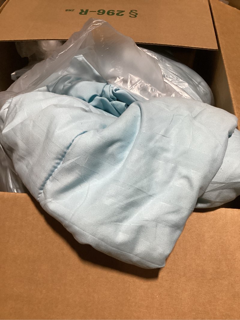 Condition photo showing Good Condition for quataly twin comforter set skyblue,2pcs soft lightweight breathable bedding comforter sets for all season, twin size(68''×90'' comforter & 1 pillowcase) 10skyblue twin (68"x90")