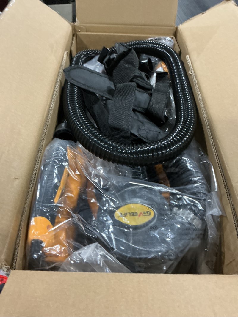 Condition photo showing As Is for GEVEELIFE Drywall Sander, 880W 7.33A Electric Drywall Sander with Vacuum Dust Collector, 5 Variable Speed 1000-2100RPM, LED Light, Foldable & Extendable Handle, 12 Sanding Discs