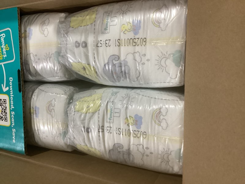Condition photo showing Good Condition for pampers swaddlers diapers, size 1 (8-14 lbs), 96 count, absorbent, keeps baby dry and comfortable, skin safe disposable baby diaper (packaging may vary) size 1 96