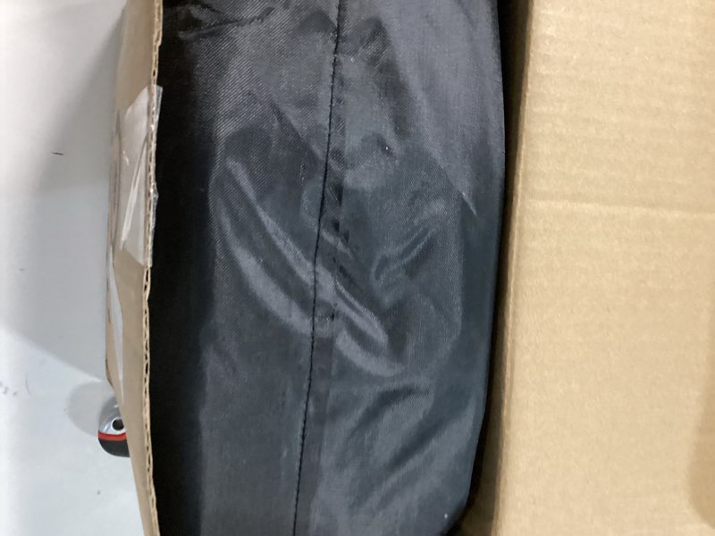 Condition photo showing Good Condition for Inflatable Hot Tub Cover Round Replacement All Saluspa Intex Spa Covers Insert One Size Fits All Insulated Thermal Energy Saving Hot Tub Lid Round Replacement Used for Rain-Proof Snow-Proof spa Cover black without handle