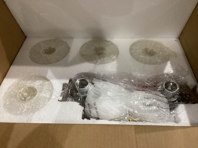 Condition photo showing Good Condition for bathroom light fixtures over mirror, 4-light brushed gold vanity lighting fixtures with milk white glass, farmhouse champagne bronze wall sconces lighting, ad-22004-4w-gd gold, milk white glass 4-light