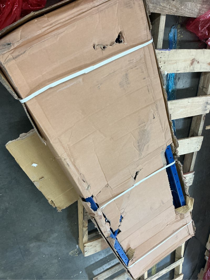 Condition photo showing Good Condition for pro-lift garage storage shelves - heavy duty 4-tier adjustable metal wire shelving units with 8000 lbs total capacity for garage basement racking organization - 72" h x 77" w x 24" d