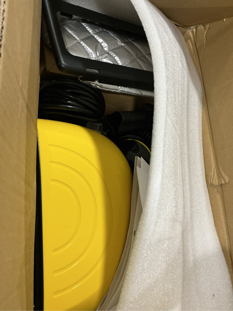 Condition photo showing Good Condition for steam cleaner, steam cleaner for home, handheld steamer for cleaning with 21 accessories, 248 °f high temperature, suitable for grout, floor. sofas, upholstery, yellow