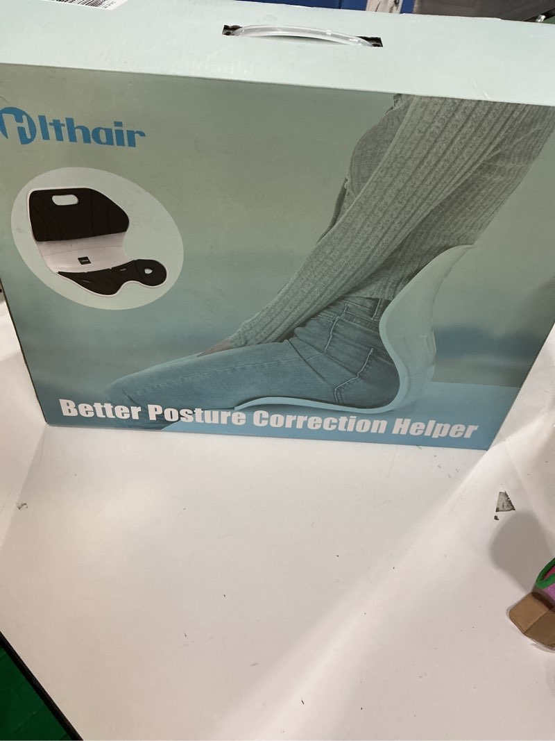 Condition photo showing Good Condition for (Similar)XIANJINO Waist Protection Cushion Chair, Ergonomic Lower Back Support, Lumbar Support Back Posture Corrector for Low Back Pain Relief, Perfect for Home Office Desk Chair and Floor Seat Black