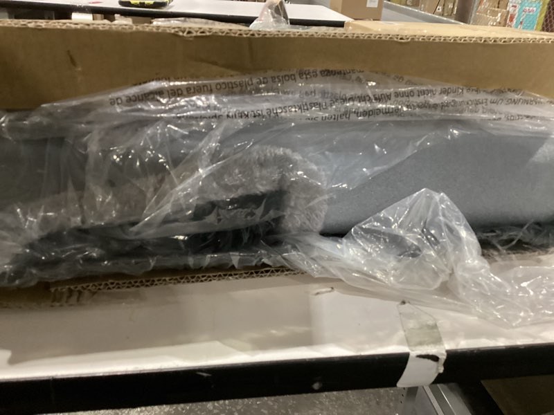 Condition photo showing Good Condition for Cat Condo House for Indoor,2 in 1 Cat Cave House for Kittens,Kitten Hideaway with Non-Slip Bottom and Fluffy Ball Hanging, Cat Beds & Furniture with Scratch Post, 15 inches (Light Grey) 31*31*37