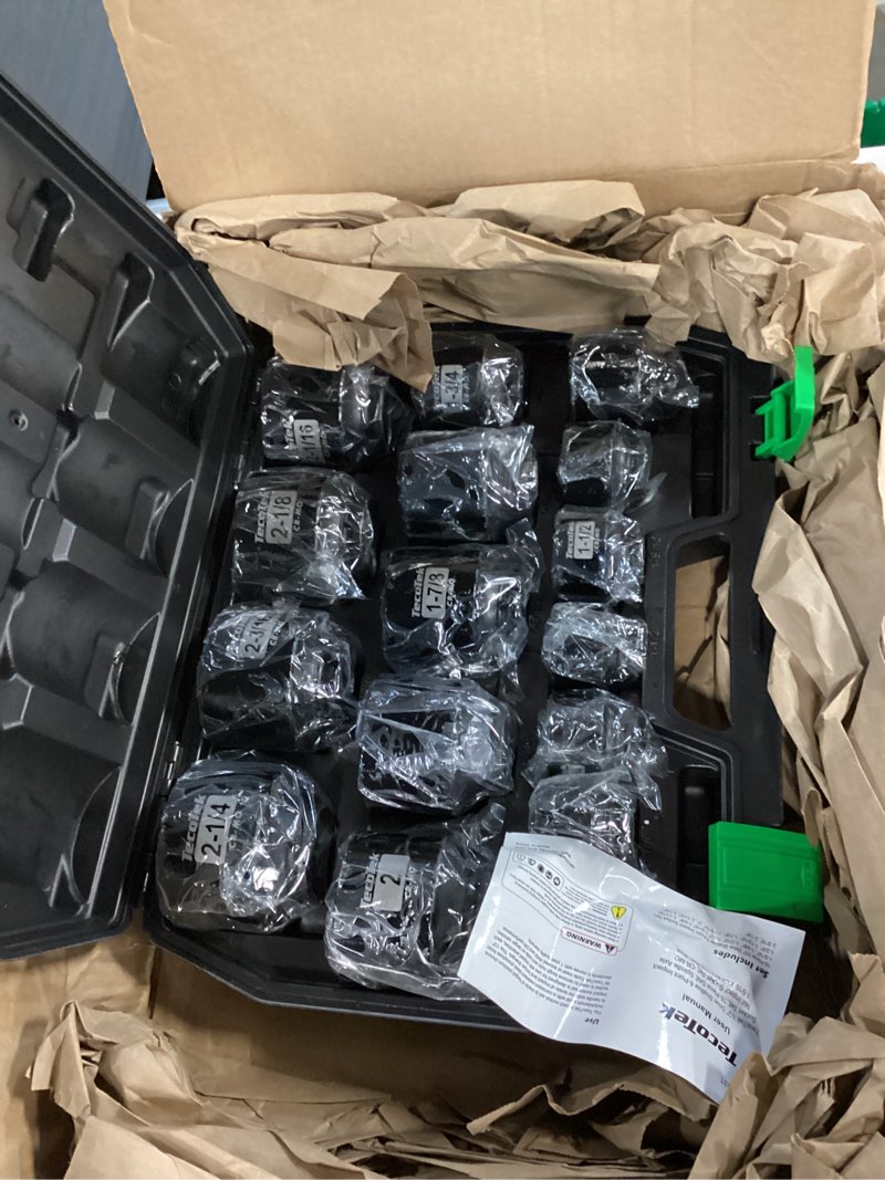 Condition photo showing Good Condition for 1/2" Drive Deep 6-Point Impact Socket Set, 21-Piece Spindle Axle Nut Impact Socket Set, CR-MO, SAE (1-1/16-Inch to 1-5/8-Inch) and Metric (27mm to 41mm)