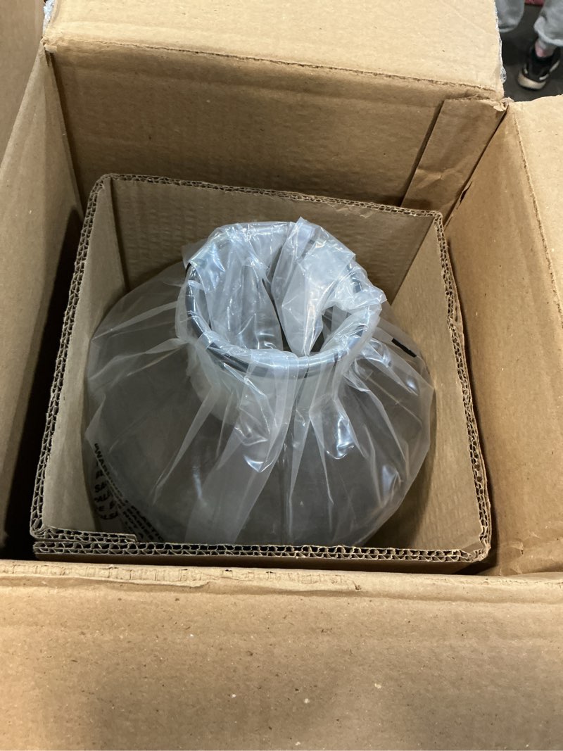 Condition photo showing New/Like New for 14" ribbed glass decorative flower vase - hearth & hand™ with magnolia