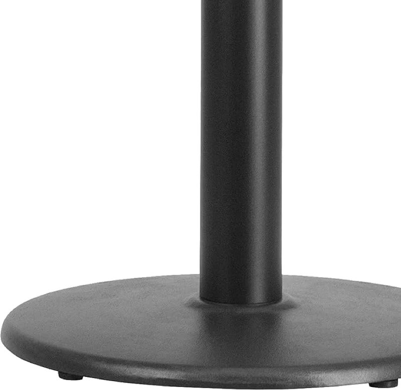 (1 piece only)  flash furniture beverly 18\\\" round restaurant table base with 3\\\" diameter table height column, commercial cast iron restaurant round table base,black