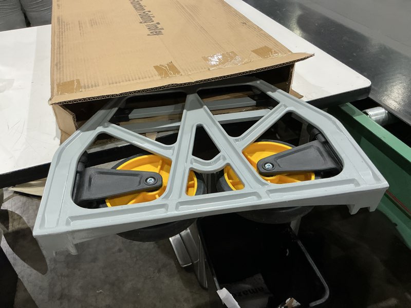 Condition photo showing Good Condition for 380 lb capacity folding hand truck heavy duty foldable dolly cart with wheels, aluminum collapsible hand cart portable trolley dolley with telescoping handle for moving use gorpuire