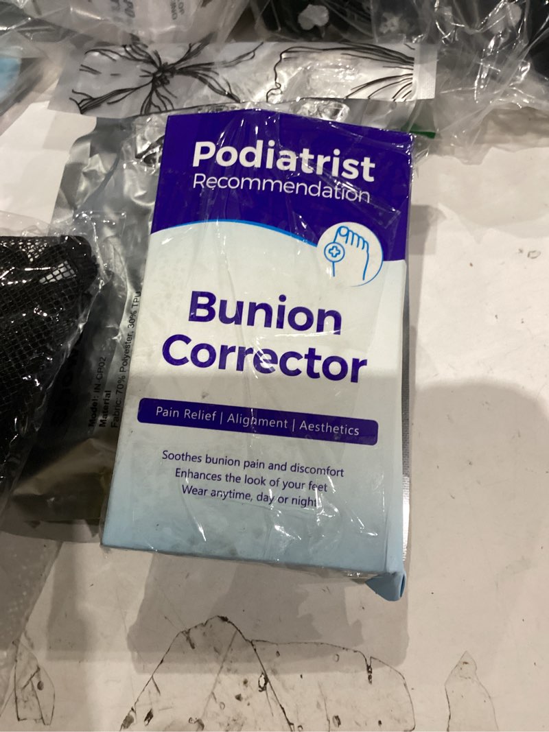 Condition photo showing As Is for Bunion Corrector for Women & Men, Breathable Toe Straightener for the Thumb and Little Toe, Comfortable & Adjustable for Day/Night Use, Bunion Relief Splint(1 Pair) Small