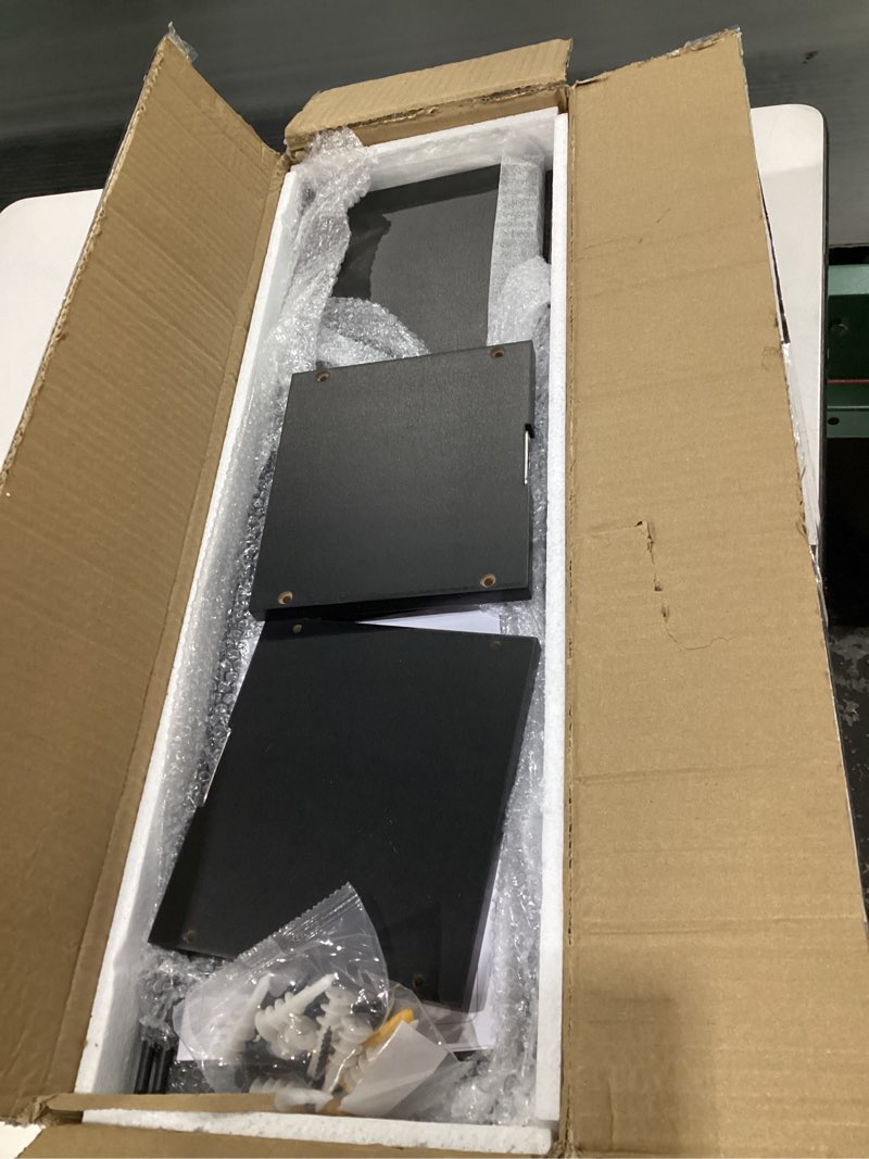 Condition photo showing Good Condition for WOPITUES Floating Shelves for Wall 24 inch with Cube Shelf, Wall Shelves with Metal Rail for Decor, Bathroom Organizers and Storage, Over Toilet Shelves for Bathroom, Toilet Paper-Black Black 23.6 inch