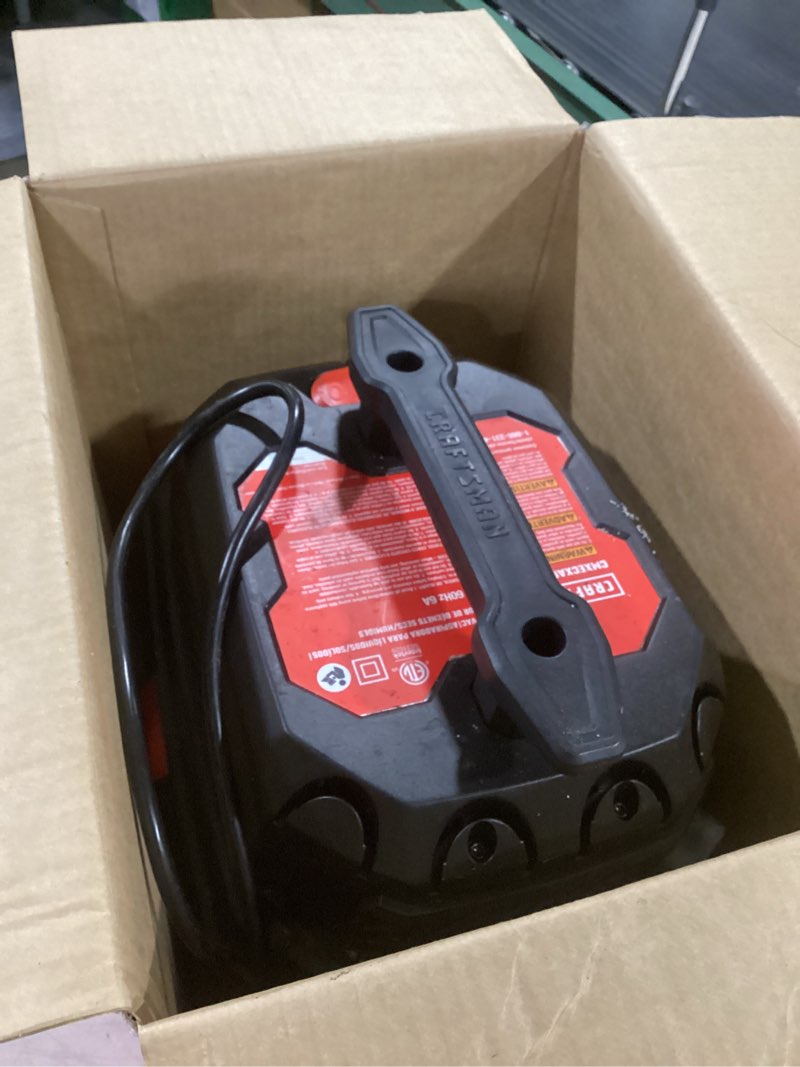 Condition photo showing Good Condition for craftsman 3-gallon 3 hp corded wet/dry shop vacuum with accessories included