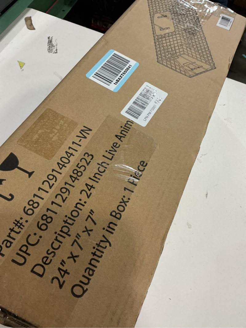 Condition photo showing item condition for Humane Way Sentinel 24 Inch Live Animal Trap - No Assembly Required - Safe Small Traps for All Animals - Cat, Squirrel, Rabbit, Rodent - 24" L x 7.5" W x 7.5" H