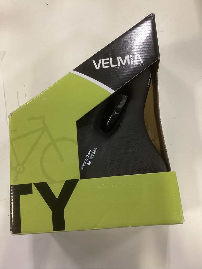 Condition photo showing New/Like New for velmia bicycle saddle - comfortable saddle for men and women - 3 zone concept - waterproof bicycle seat with ergonomic design city