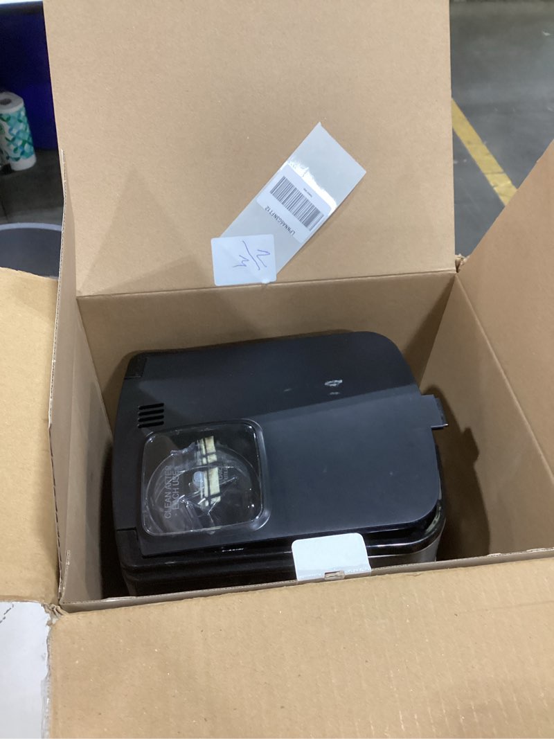 Condition photo showing As Is for cuisinart automatic grind & brew 12-cup coffee maker with blade grinder, programmable coffee machine glass carafe with 1-4 cup setting, brew pause, grind-off option, dgb-400nas, black/stainless steel 12-cup glass automatic grind & brew black/stainless