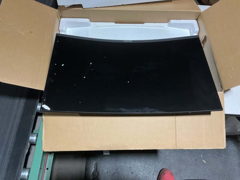 Condition photo showing As Is for sansui 32 inch curved 240hz gaming monitor high refresh rate, fhd 1080p gaming pc monitor hdmi dp1.4, curved 1500r, 1ms mprt, hdr,metal stand,vesa compatible(dp cable incl.) 32 inch 240hz curved gaming fhd