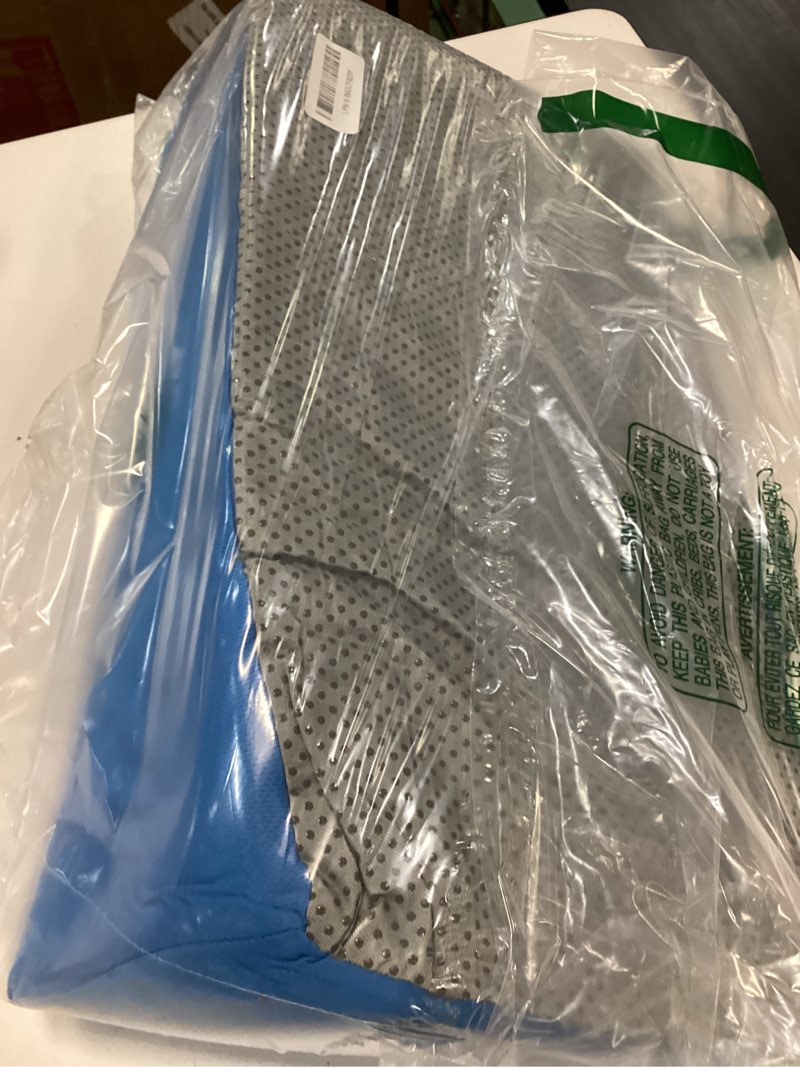Condition photo showing Good Condition for bed wedge pillow for sleeping seniors post surgery incline pillow bedsore pressure relief cushions for butt lifting patient turning triangle foam wedges for bed positioning body back support (blue)