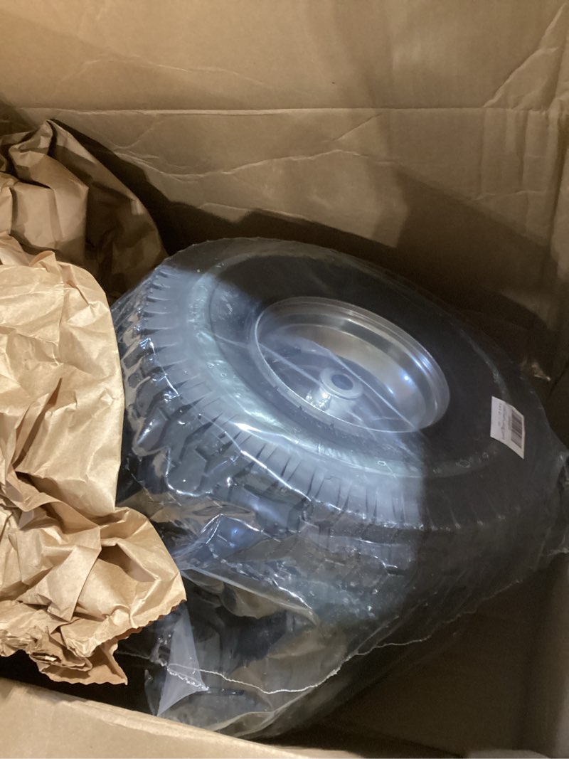 Condition photo showing Good Condition for 15x6.00-6 lawn mower tire riding mower tire and wheel front tire compatible with john deere craftsman husqvarna lawn mower tires tractors tire